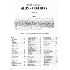 Allis-Chalmers 160 Workshop Manual